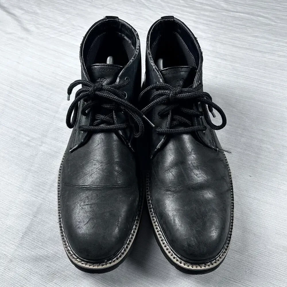 Timberland Britton Hill Men's Size 11 Black Leather Chukka Boots A1MDY